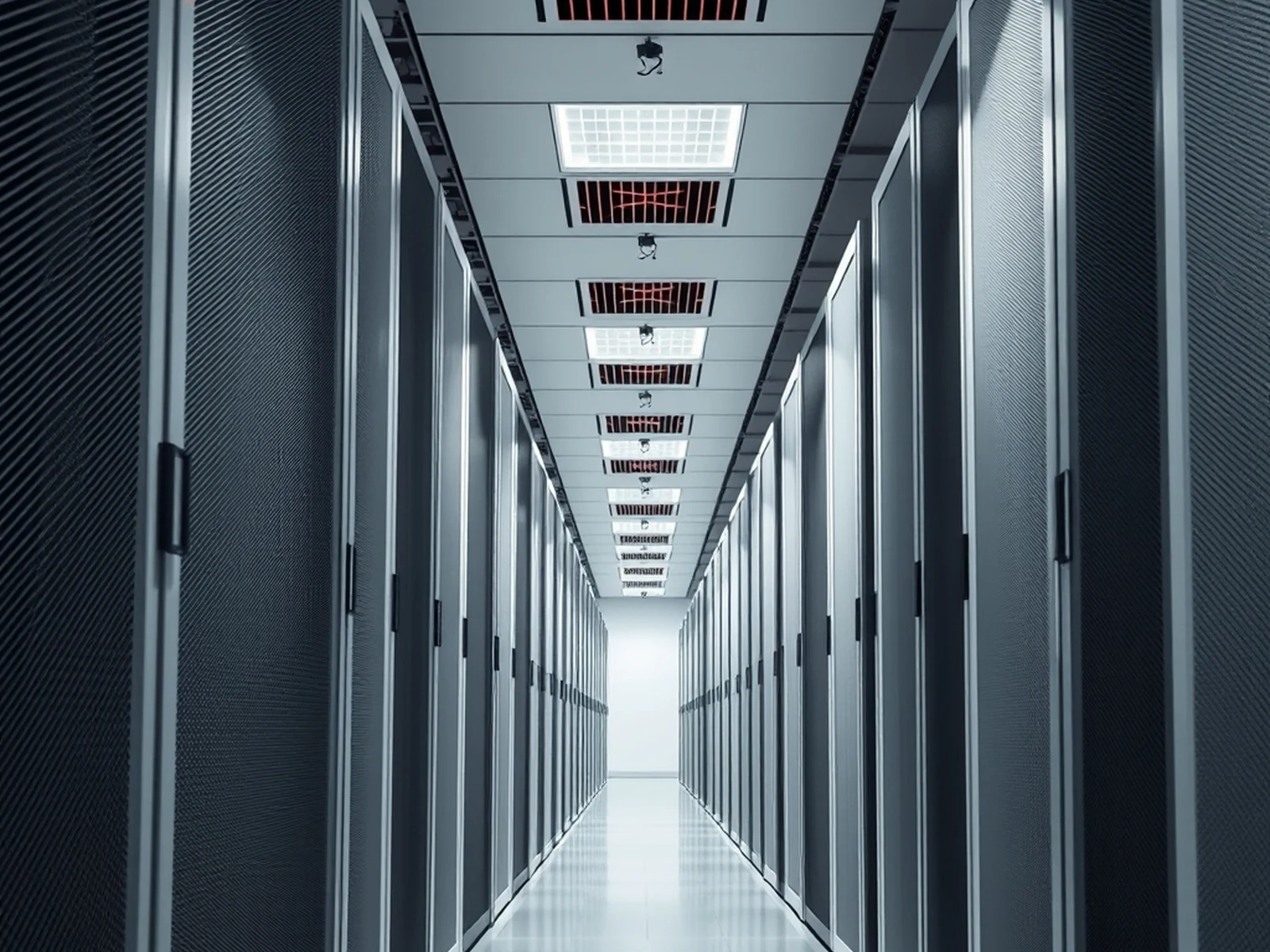 Aminserve US datacenter server aisle